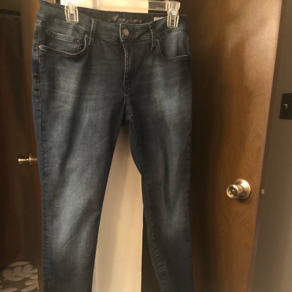 Mavi Alexa Mid Rise Dark Wash Skinny Jeans